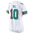 Tyreek Hill Miami Dolphins Nike Women's Alternate Game Jersey - White/Aqua