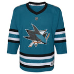 San Jose Sharks Youth Home Replica Custom Jersey - Teal