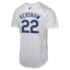 Clayton Kershaw Los Angeles Dodgers Nike Youth Home Player Game Jersey - White