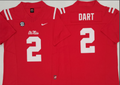 Jaxson Dart NCAA Ole Miss Rebels Nike Vapor Limited Jersey