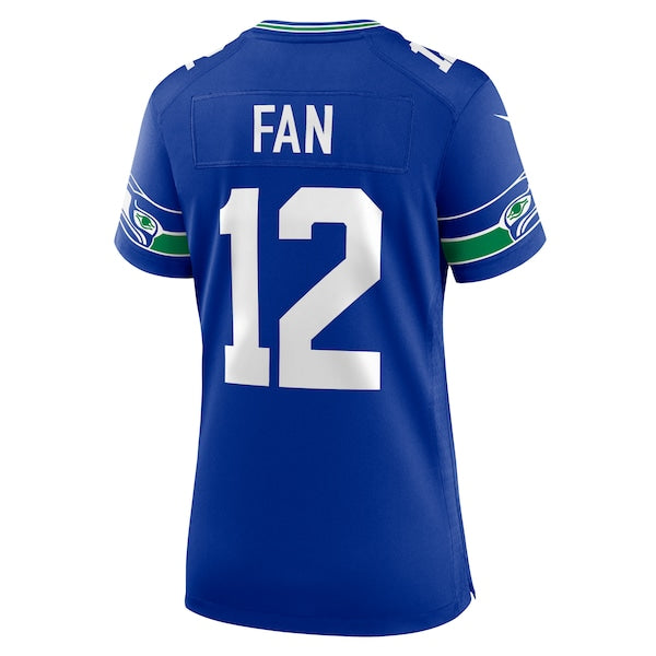 12 Fan Seattle Seahawks Nike Women's Alternate 2 50th Season Game Jersey - Royal
