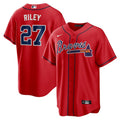 Austin Riley Atlanta Braves Nike Alternate 2 Replica Jersey - Red/Navy/White