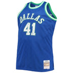 Dirk Nowitzki Dallas Mavericks Big & Tall 1998/99 NBA 75th Anniversary Diamond Swingman Jersey - Blue