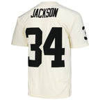Bo Jackson Las Vegas Raiders Chainstitch Legacy Jersey - Cream