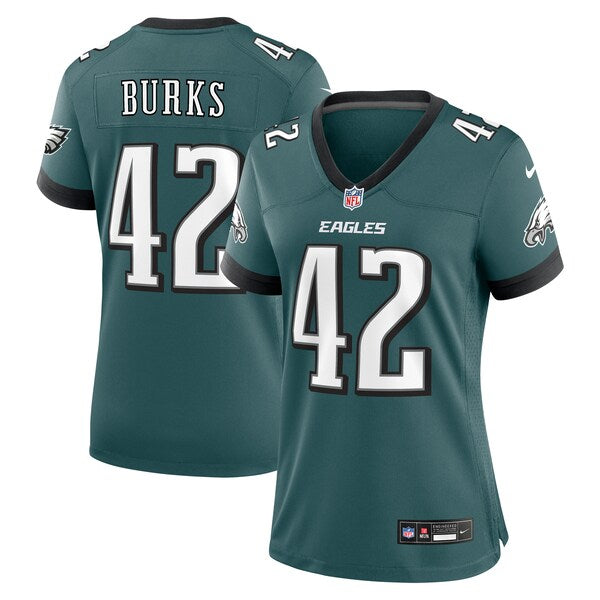 Oren Burks Philadelphia Eagles Nike Women's  Game Jersey - Midnight Green
