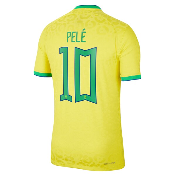 Pelé Brazil National Team Nike 2022/23 Home Vapor Match Authentic Player Jersey - Yellow
