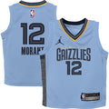 Ja Morant Memphis Grizzlies Jordan Brand Preschool 2022/23 Statement Edition Jersey - Light Blue
