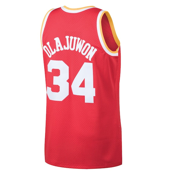 Hakeem Olajuwon Houston Rockets 1993/94 Hardwood Classics Swingman Jersey - Red