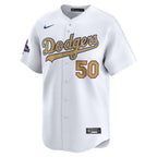 Mookie Betts Los Angeles Dodgers Nike 2025 Gold Collection Limited Jersey – White