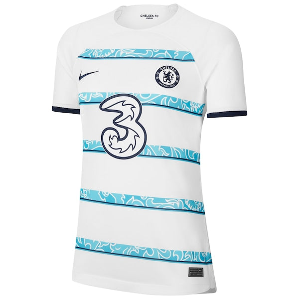 Chelsea Nike Women's 2022/23 Away Breathe Stadium Blank Replica Jersey - White