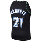 Kevin Garnett Minnesota Timberwolves Hardwood Classics Swingman Jersey - Black/White