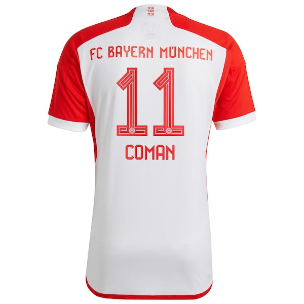 Kingsley Coman Bayern Munich adidas 2023/24 Home Replica Jersey - White