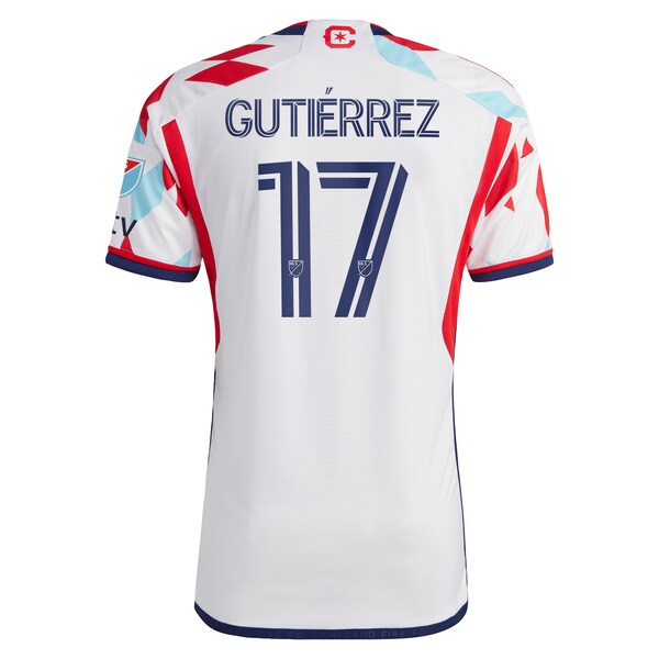 Brian Gutiérrez Chicago Fire adidas 2024 A Kit For All Authentic Player Jersey – White