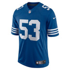 Men's Nike Darius Leonard Royal Indianapolis Colts Alternate Vapor Limited Jersey/White