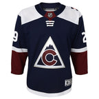 Nathan MacKinnon Colorado Avalanche Youth Alternate Premier Player Jersey - Navy/Burgundy