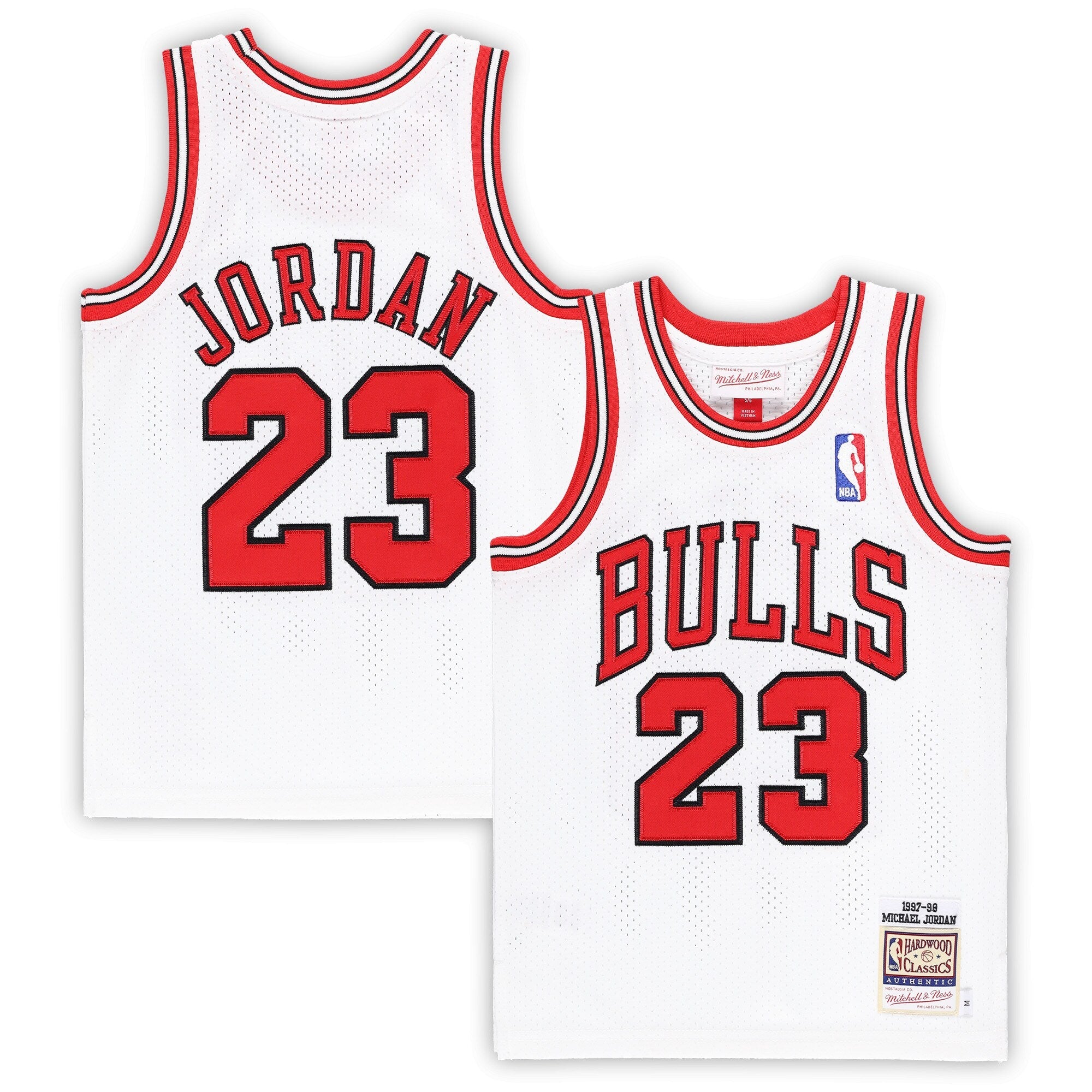 Michael Jordan Chicago Bulls Preschool 1996/97 Hardwood Classics Authentic Jersey - Black/Red/White