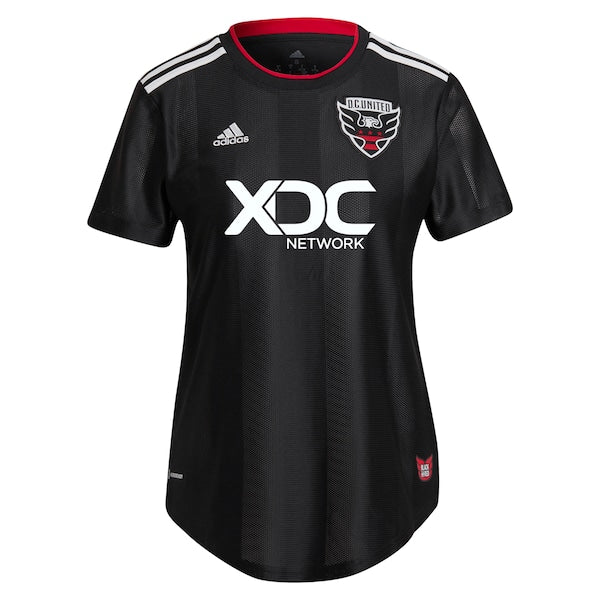 Russell Canouse D.C. United adidas Women's 2022 Black and Red Kit Replica Player Jersey - Black