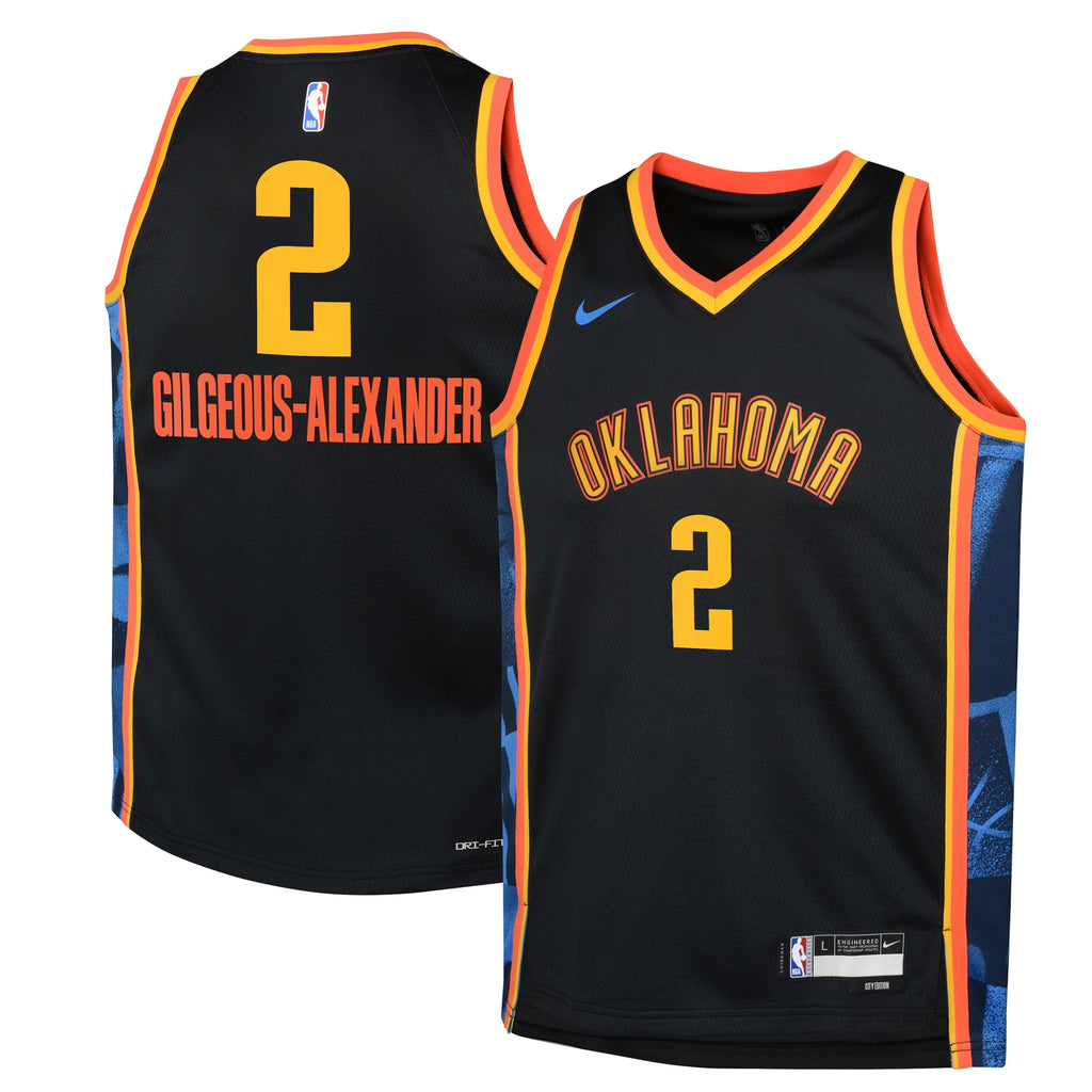 Shai Gilgeous-Alexander Oklahoma City Thunder Nike Unisex Swingman Jersey - City Edition - Black