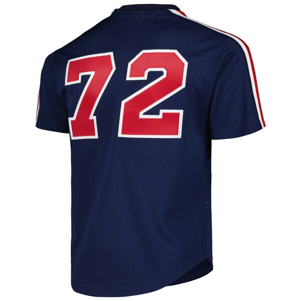 Carlton Fisk Chicago White Sox Cooperstown Collection Mesh Batting Practice Jersey - Navy