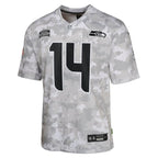 DK Metcalf Seattle Seahawks Nike Youth 2024 Salute to Service Game Jersey - Arctic Camo