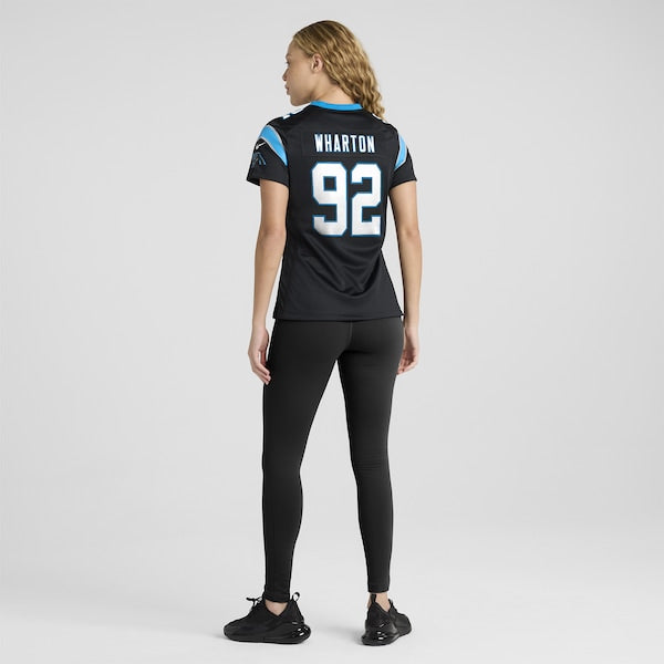 Tershawn Wharton Carolina Panthers Nike Women's Team Game Jersey -  Black
