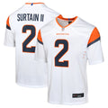 Patrick Surtain II Denver Broncos Nike Youth Game Jersey - White