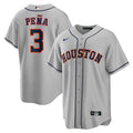 Jeremy Peña Houston Astros Nike  Replica Player Jersey - Gray/White