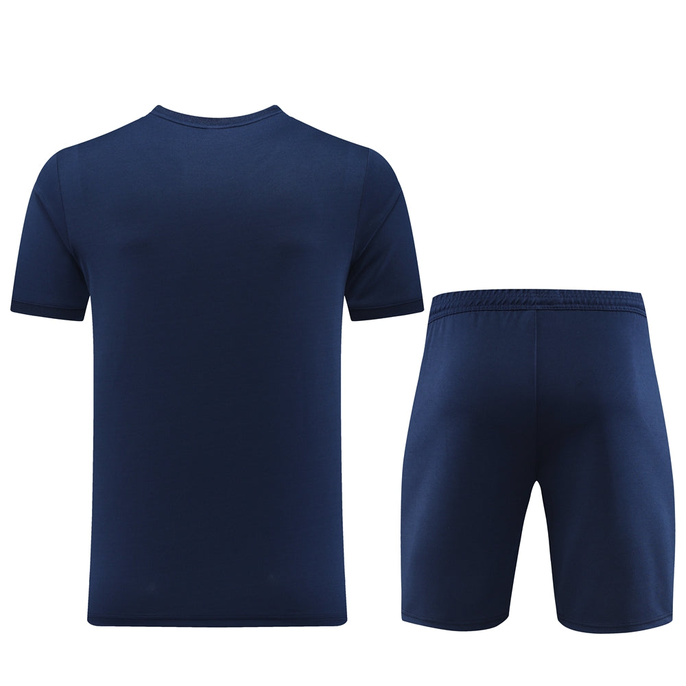Puma Short Sleeve Training Jersey Set-PD01- Dark Blue