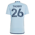 Erik Thommy Sporting Kansas City adidas 2024 Hoops 4.0 Replica Player Jersey – Light Blue