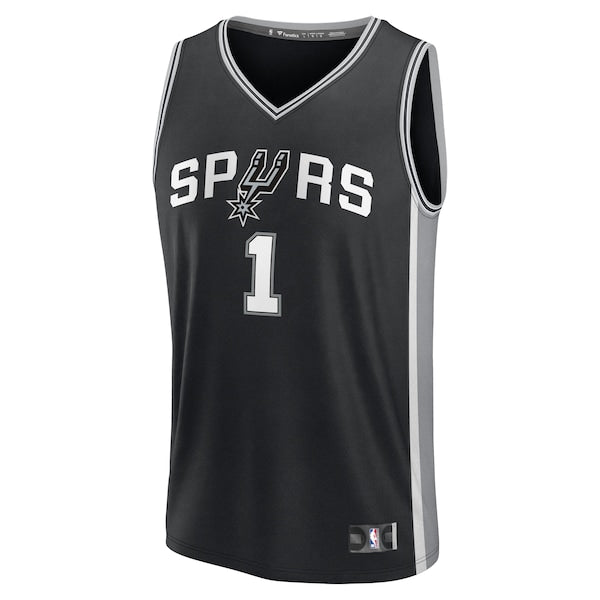 Victor Wembanyama San Antonio Spurs  Fast Break Replica Player Jersey - Icon Edition - Black