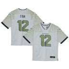 12s Seattle Seahawks Nike Preschool 2025 Rivalries Collection Game Jersey - Wolf Gray