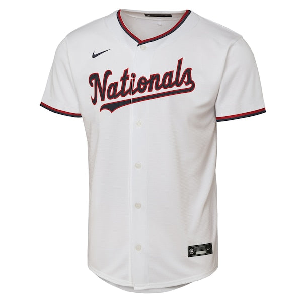 CJ Abrams Washington Nationals Nike Youth Home Replica Player Jersey - White
