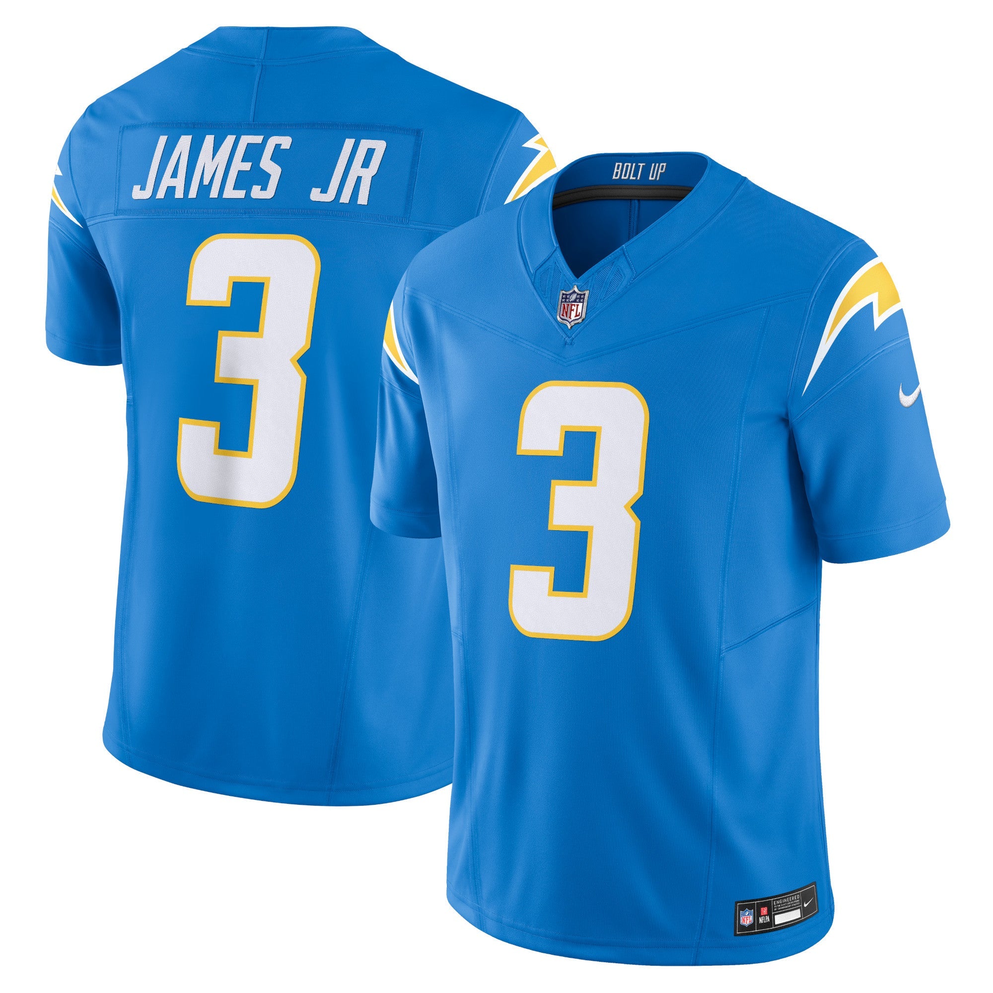Derwin James Jr. Los Angeles Chargers Nike Alternate Super Chargers Vapor F.U.S.E. Limited Jersey - Navy/White/Powder Blue/Gold