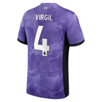 Virgil van Dijk Liverpool Nike 2023/24 Third Stadium Replica Player Jersey - Purple