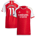 Gabriel Martinelli Arsenal adidas 2023/24 Home Authentic Player Jersey - Red/Yellow