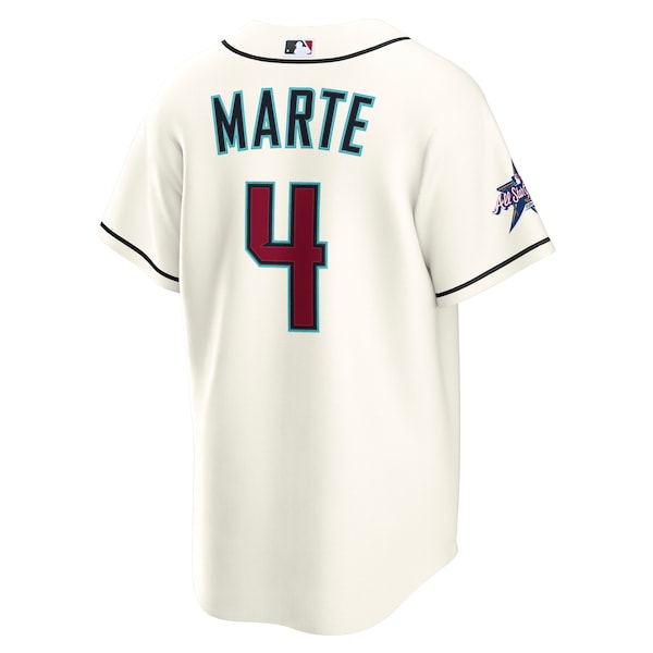 Ketel Marte Arizona Diamondbacks Nike 2025 MLB All-Star Game Home Replica Player Jersey - Cream