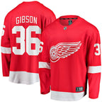 John Gibson Detroit Red Wings  Home Breakaway Jersey - Red