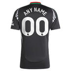 Arsenal adidas 2024/25 Away Replica Custom Jersey - Black/Red/Aqua