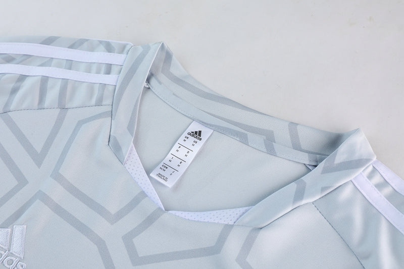 Adidas Short Sleeve Training Jersey Set - AD01- Light Grey