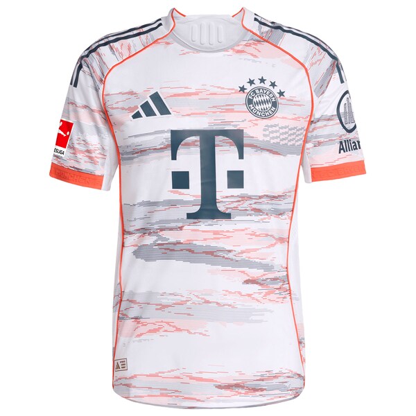 Bayern Munich adidas 2025/26 Away Authentic Jersey - White/Red
