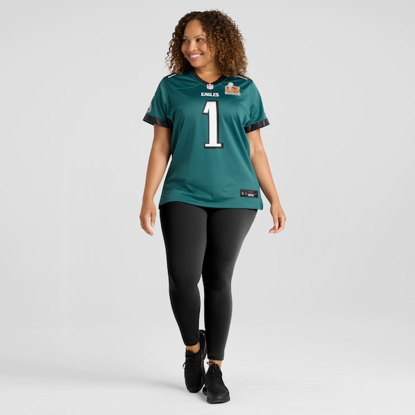 Jalen Hurts Philadelphia Eagles Nike Women's Super Bowl LIX Game Player Jersey - Midnight Green