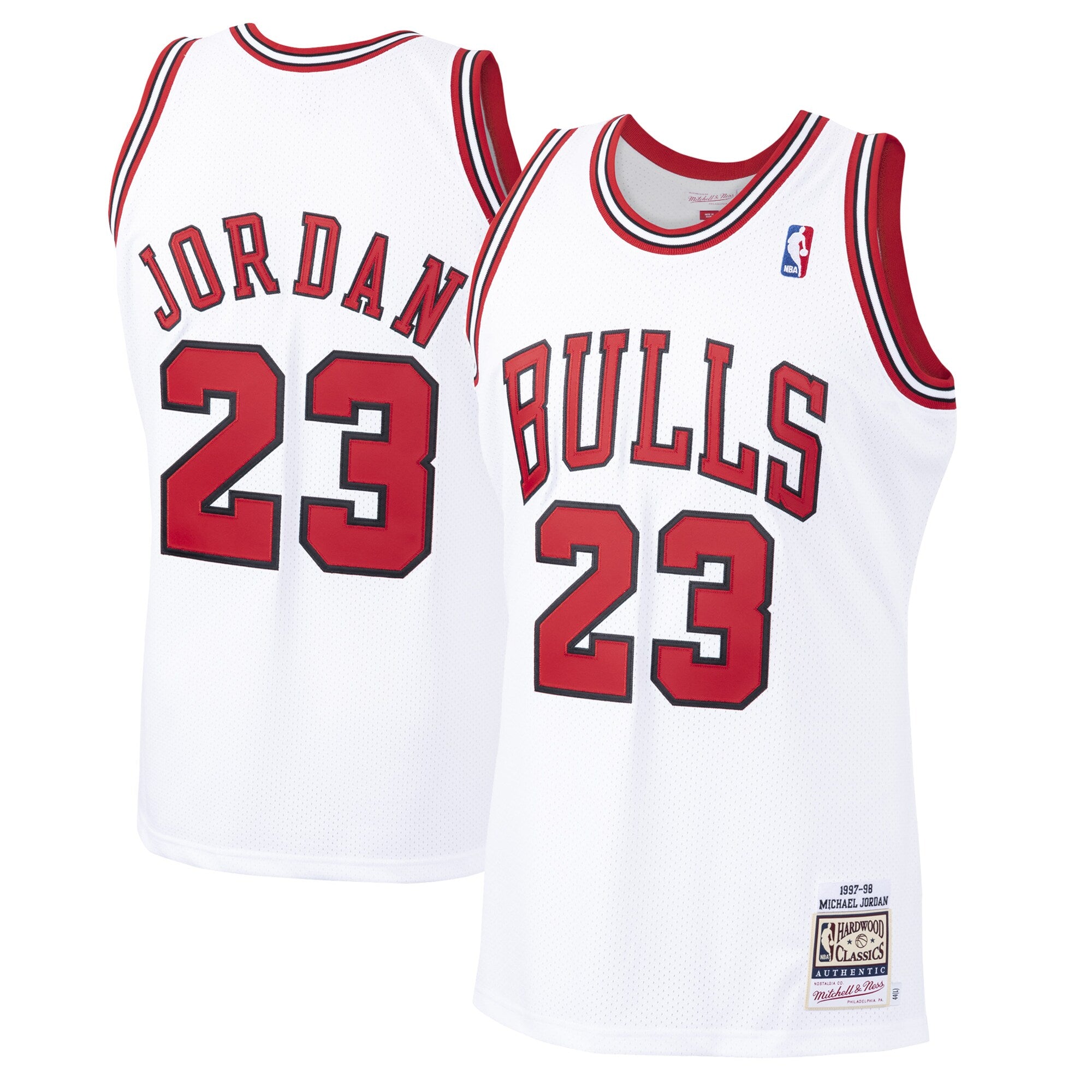 Michael Jordan Chicago Bulls 1995/96 Hardwood Classics Authentic Jersey - Black/Scarlet/White