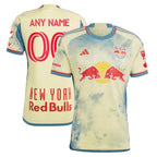 New York Red Bulls adidas 2024 Daniel Patrick Kit Authentic Custom Jersey - Yellow