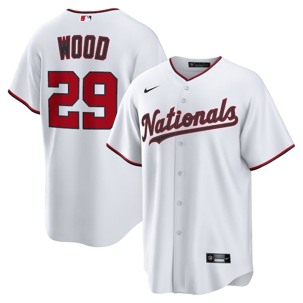 James Wood Washington Nationals Nike Home Replica Jersey - White