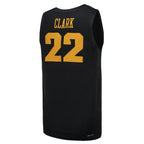 #22 Iowa Hawkeyes Nike Unisex Replica Basketball Jersey - Black