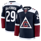 Nathan MacKinnon Colorado Avalanche  Alternate Premium Jersey - Navy/Burgundy/White