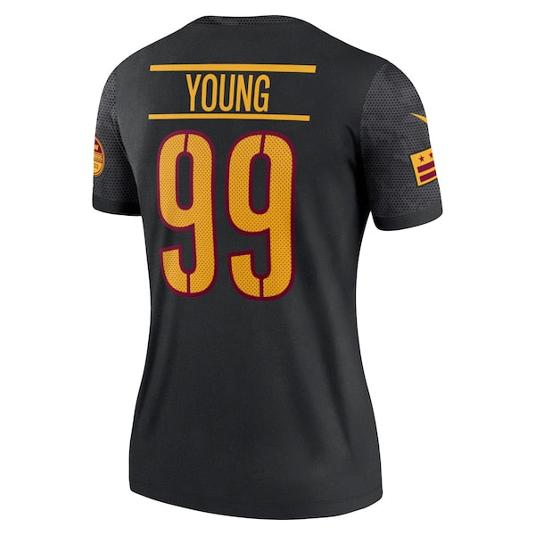 Chase Young Washington Commanders Nike Women's Alternate Legend Jersey - Black/Burgundy