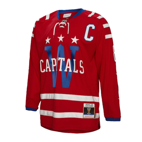 Alexander Ovechkin Washington Capitals Captain Patch 2015 Winter Classic Blue Line Player Jersey - Red