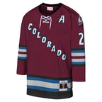 Peter Forsberg Colorado Avalanche Youth 2001-02 Blue Line Player Jersey - Burgundy