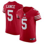 Trey Lance San Francisco 49ers Nike Vapor Elite Jersey - Scarlet/White